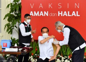 Disuntik Vaksin Sinovac, Jokowi: Semua Saya Jawab Tidak