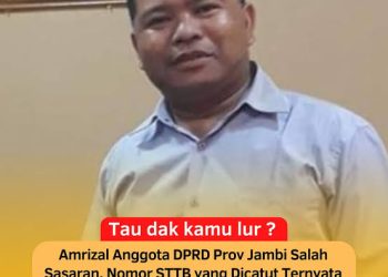 Amrizal Anggota DPRD Partai Golkar dalam Pusaran Kasus Korupsi PJU Kerinci dan Catut Ijazah Prajurit TNI Aktif 